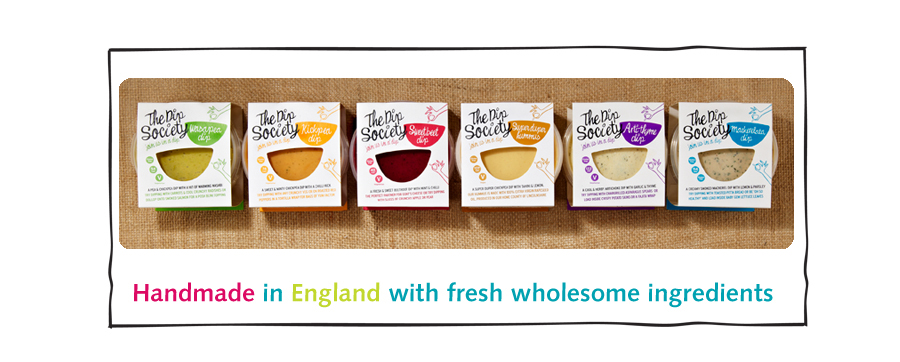 The Dip Society Dips, Handmade in England with fresh wholesome ingredients